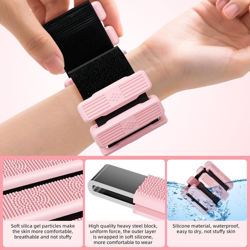 Zerood Pilates Wrist & Ankle Weights for Women, Wearable Wrist Weights & Leg Weights Set of 2(1Lb Each) Adjustable Ankle Weights for Walking, Yoga, Dance, Pilates, Pool Exercises and Gym - Image 2
